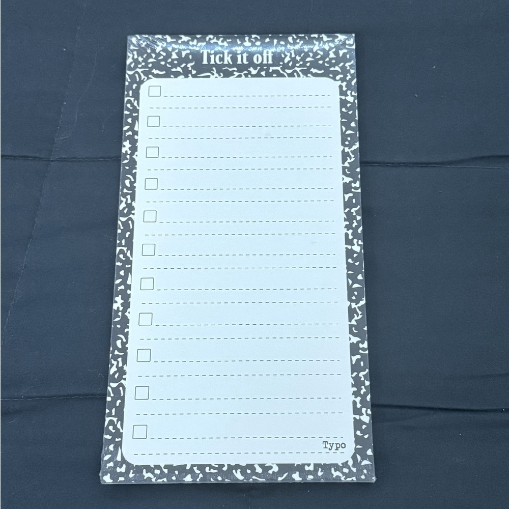 “Tick It Off” Checklist Notepad